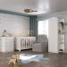 Quarto Infantil Completo com Poltrona de Amamentação Multimóveis MP4068 Branco/Cinza