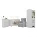 Quarto Infantil Completo com Poltrona de Amamentação Multimóveis MP4068 Branco/Cinza