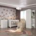 Quarto Infantil Completo com Poltrona de Amamentação e Puff Multimóveis MP4080 Branco/Bege