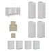 Quarto Infantil Completo com Poltrona de Amamentação e Puff Multimóveis MP4080 Branco/Bege