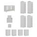 Quarto Infantil Completo com Poltrona de Amamentação e Puff Multimóveis MP4086 Branco