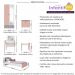 Quarto Infantil Completo para Colchão 78x188cm com Penteadeira Doçura Multimóveis MP4341 Branco/Cinza/Rosa
