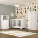 Quarto Infantil com Berço 3 em 1 Luíza Multimóveis Branco