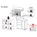 Quarto Infantil com Berço 3 em 1 e Cômoda Algodão Doce Multimóveis MP4249 Branco/Azul