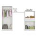 Quarto Infantil com Berço-Cômoda e Colchão Incluso Laura Multimóveis Branco