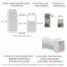 Quarto Infantil com Berço-Cômoda e Colchão Incluso Laura Multimóveis Branco/Rosa