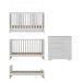 Quarto Infantil com Berço Colchão Incluso e Cômoda Algodão Doce Multimóveis MP4250 Branco
