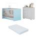 Quarto Infantil com Berço Colchão Incluso e Cômoda Algodão Doce Multimóveis MP4250 Branco/Azul