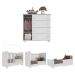 Quarto Infantil com Berço e Cômoda Pimpolho Multimóveis Branco