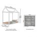 Quarto Infantil com Cama Montessoriana e Cômoda Flex Algodão Doce Multimóveis MX4277 Branco