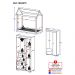 Quarto Infantil com Cama Montessoriana e Guarda-Roupas Algodão Doce Multimóveis MX4275 Branco