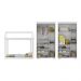 Quarto Infantil com Cama Montessoriana e Guarda-Roupas Algodão Doce Multimóveis MX4275 Branco