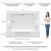 Rack Estante TV 65" com Leds Berlim Multimóveis Branco