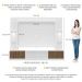Rack Estante TV 65" com Leds Berlim Multimóveis Branco/Madeirado