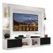 Rack Estante TV 65" com Leds Berlim Multimóveis Branco/Preto