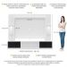 Rack Estante TV 65" com Leds Berlim Multimóveis Branco/Preto