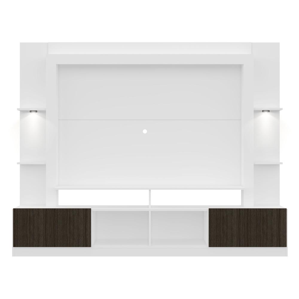 Rack Estante TV 65" com Leds Berlim Multimóveis Branco/Tenerife