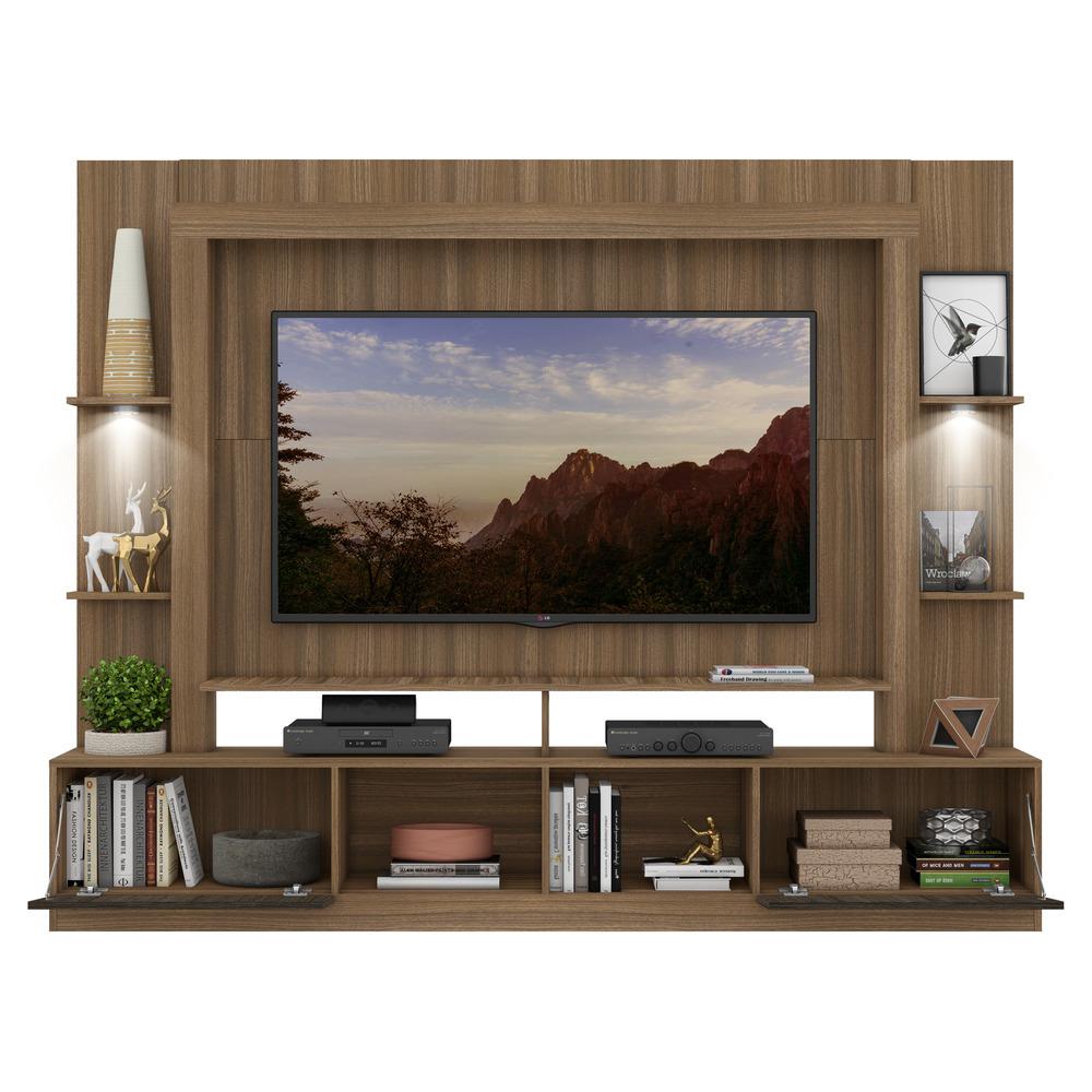Rack Estante TV 65" com Leds Berlim Multimóveis Madeirado/Tenerife