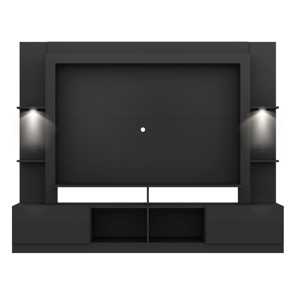 Rack Estante TV 65" com Leds Berlim Multimóveis Preto
