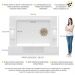 Rack Estante c/ Suporte TV 65" e Leds Berlim Multimóveis Branco