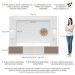 Rack Estante c/ Suporte TV 65" e Leds Berlim Multimóveis Branco/Lacca Fumê