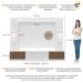Rack Estante c/ Suporte TV 65" e Leds Berlim Multimóveis Branco/Madeirado