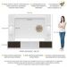 Rack Estante c/ Suporte TV 65" e Leds Berlim Multimóveis Branco/Tenerife