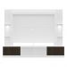 Rack Estante c/ Suporte TV 65" e Leds Berlim Multimóveis Branco/Tenerife