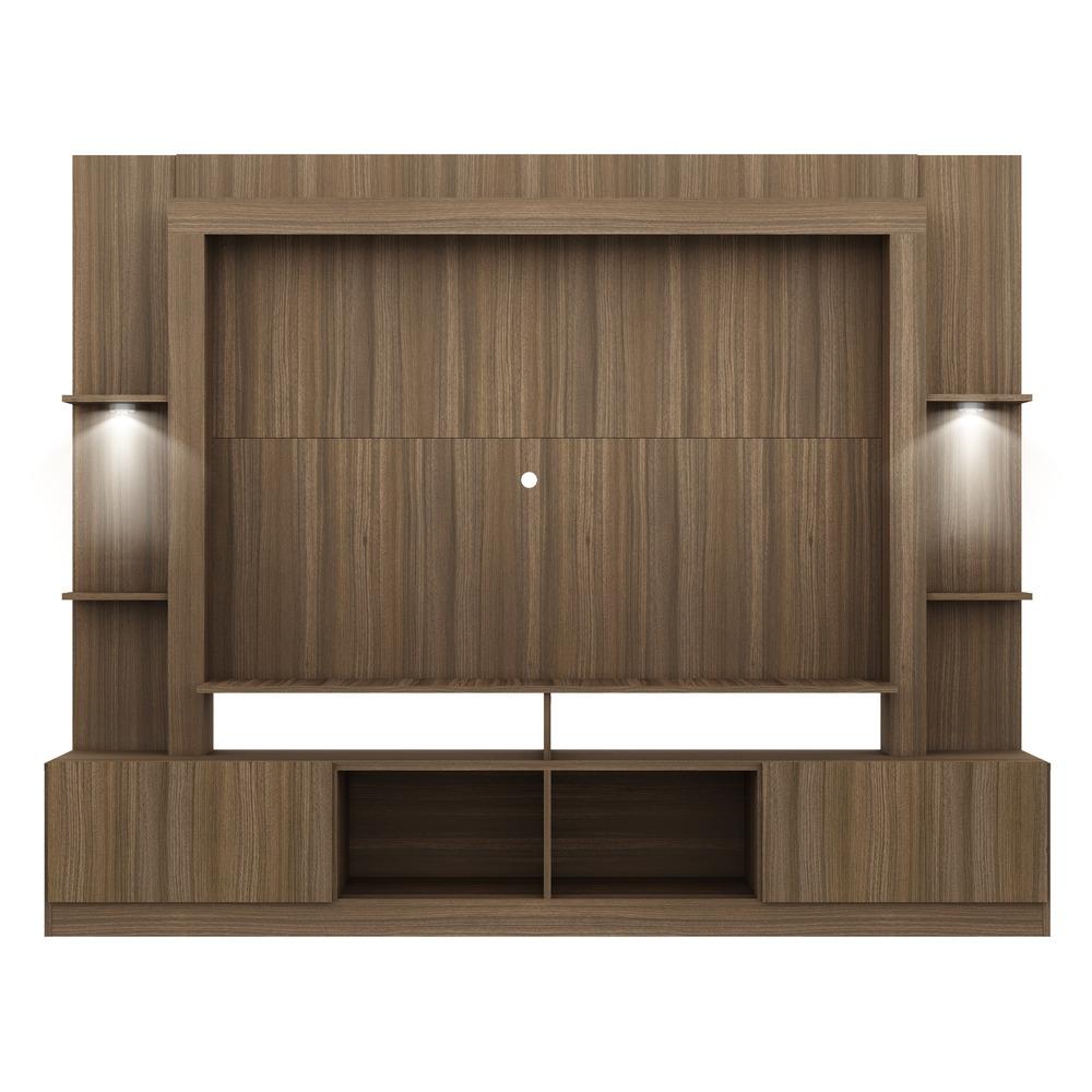 Rack Estante c/ Suporte TV 65" e Leds Berlim Multimóveis Madeirado