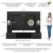 Rack Estante c/ Suporte TV 65" e Leds Berlim Multimóveis Preto