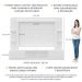 Rack Estante com Painel TV 65" e 2 portas Oslo Multimóveis Branco