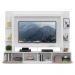 Rack Estante com Painel TV 65" e 2 portas Oslo Multimóveis Branco/Madeirado