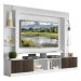 Rack Estante com Painel TV 65" e 2 portas Oslo Multimóveis Branco/Tenerife