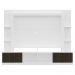 Rack Estante com Painel TV 65" e 2 portas Oslo Multimóveis Branco/Tenerife