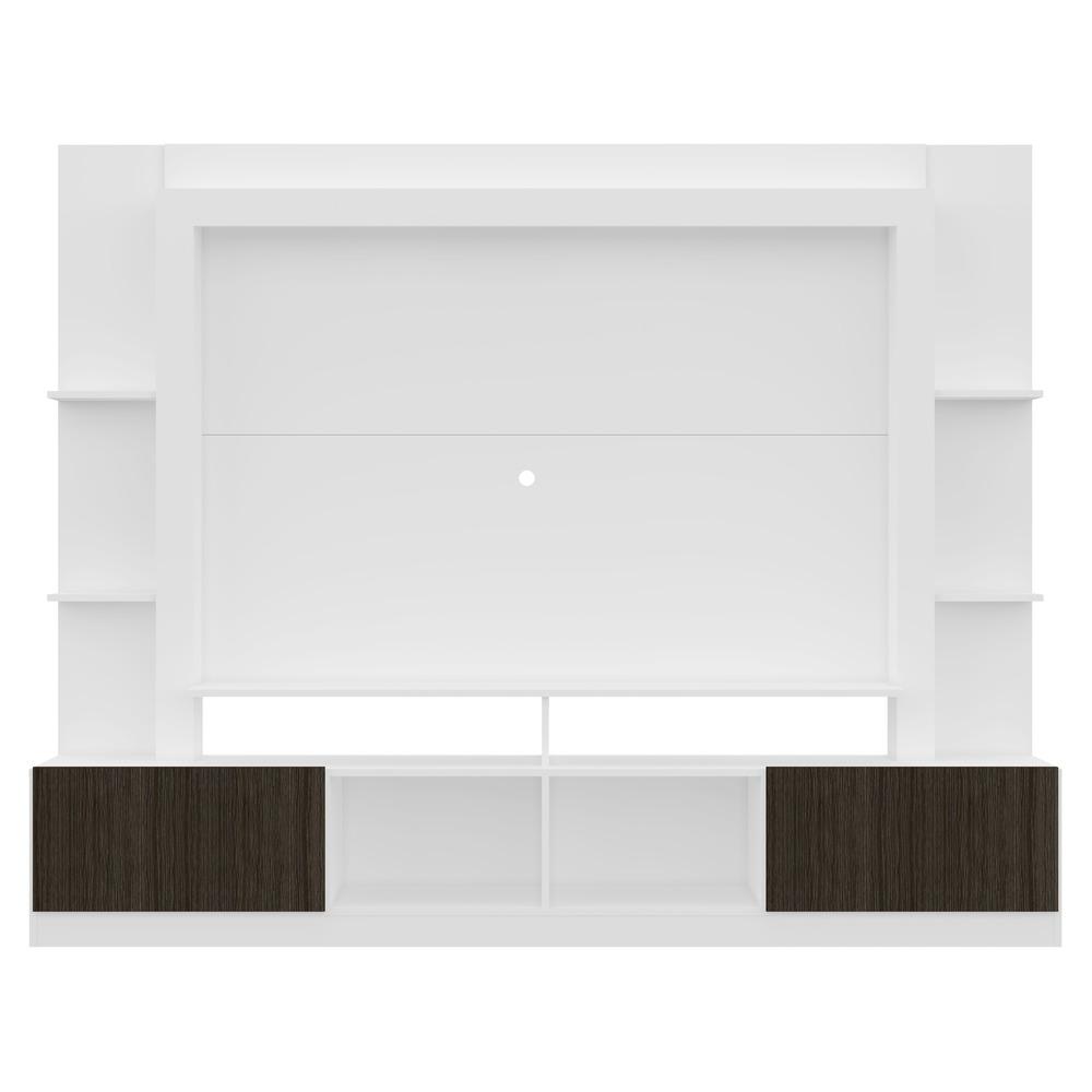 Rack Estante com Painel TV 65" e 2 portas Oslo Multimóveis Branco/Tenerife