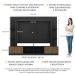 Rack Estante com Painel TV 65" e 2 portas Oslo Multimóveis Preto/Madeirado
