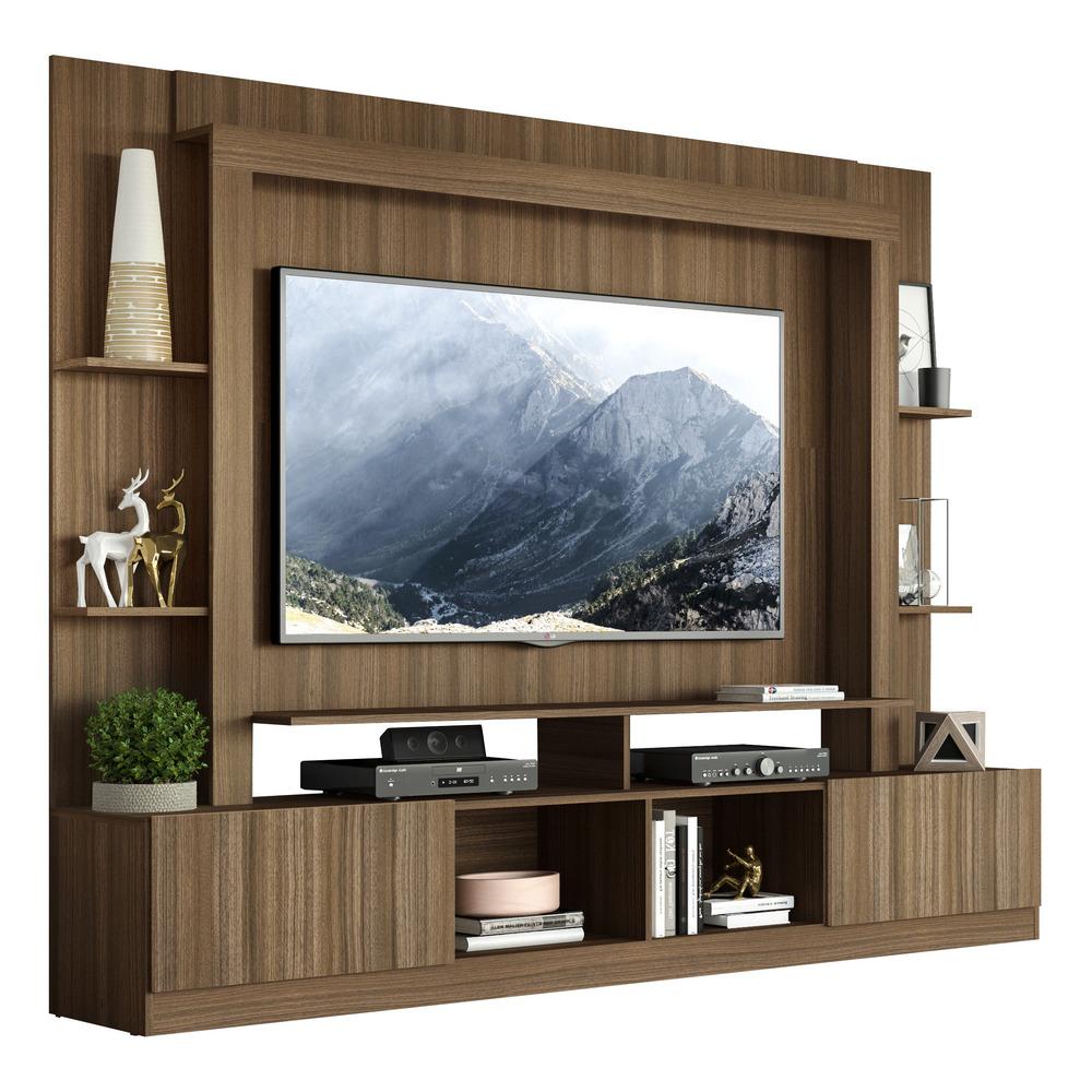 Rack Estante com Painel TV 65" e 2 portas Rio Multimóveis Madeirado