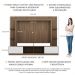 Rack Estante com Painel TV 65" e 2 portas Rio Multimóveis Madeirado/Branco