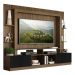 Rack Estante com Painel TV 65" e 2 portas Rio Multimóveis Madeirado/Preto
