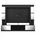 Rack Estante com Painel TV 65" e Espelho Oslo Multimóveis Preto/Branco