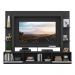 Rack Estante com Painel e Suporte TV 65" e 2 portas Oslo Multimóveis Preto/Branco