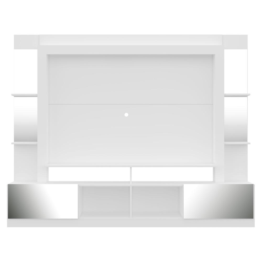 Rack Estante com Suporte TV 65" e Espelho Oslo Multimóveis Branco