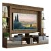 Rack Estante com Suporte TV 65" e Espelho Oslo Multimóveis Madeirado/Branco
