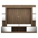 Rack Estante com Suporte TV 65" e Espelho Oslo Multimóveis Madeirado/Branco