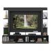 Rack Estante com Suporte TV 65" e Espelho Oslo Multimóveis Preto/Lacca Fumê