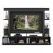 Rack Estante com Suporte TV 65" e Espelho Oslo Multimóveis Preto/Tenerife