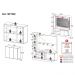 Rack Painel com Suporte para TV até 55 Polegadas e Aparador 3 Portas Multimóveis MP1098 Branco/Lacca Fumê