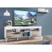 Rack Retrô com Espelho para TV até 65" Multimóveis Paris FG3332 com 2 Portas Branco