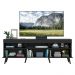 Rack Retrô com Espelho para TV até 65" Multimóveis Paris FG3332 com 2 Portas Preto