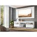 Rack Retrô com Painel e Suporte para TV até 65" Multimóveis Flórida FG3134 Branco/Natural